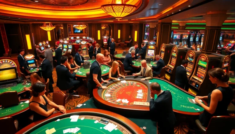 Experience a thrilling gaming night at https://uu88kyc.com/ with vibrant casino tables and happy players, showcasing poker excitement.